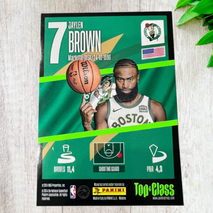 PANINI Celtics Core Jaylen Brown Finals MVP Tc Collection Refringence Star Card Rare Card Sports Cards 1 Pc-2