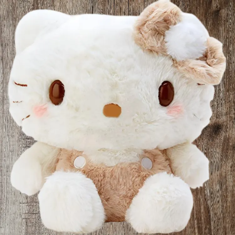 Sanrio Hello Kitty White Brown Shades S Size Dolls Plush Doll Size S Height-3