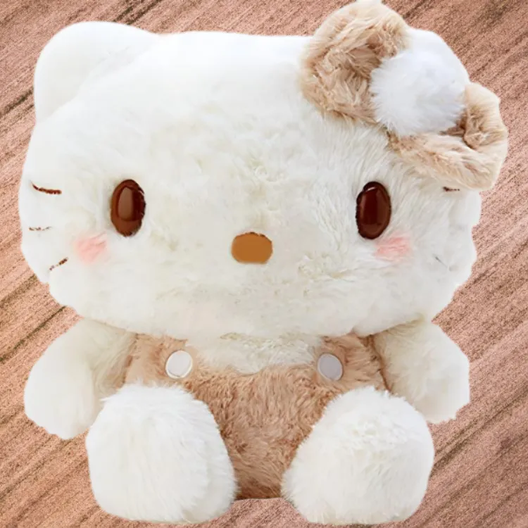 Sanrio Hello Kitty White Brown Shades S Size Dolls Plush Doll Size S Height-4