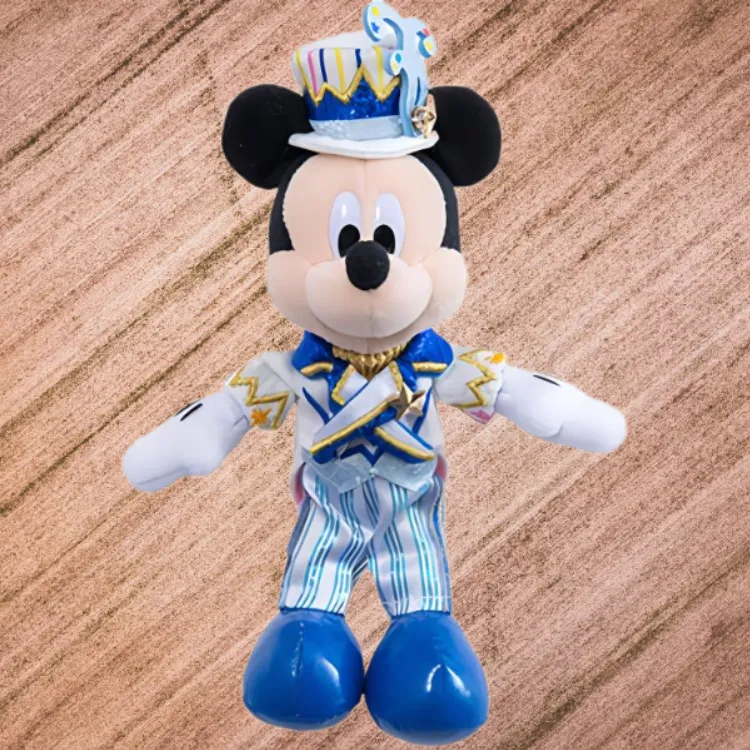 Disney 20th Anniversary, Mickey Badge Dolls Plush Doll Trumpets High-3