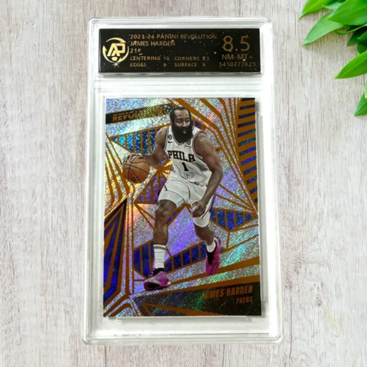 PANINI James Harden 76 Persons 2324 Revolution Refringence, Star Card 8.5 Points Graded Cards 1 Pc-3