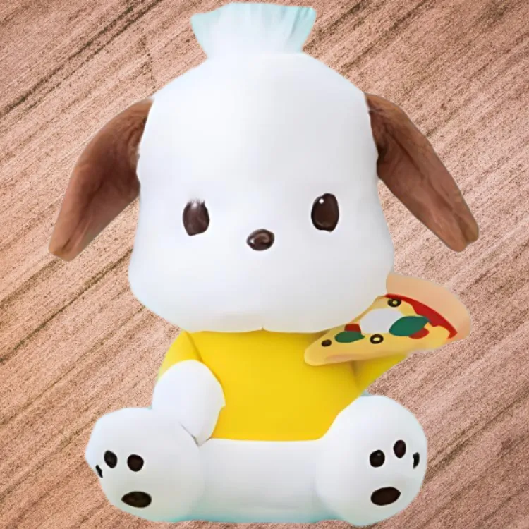 FURYU Garbage Food Collection Pochacco Pizza Dolls Plush Doll 16cm High-3