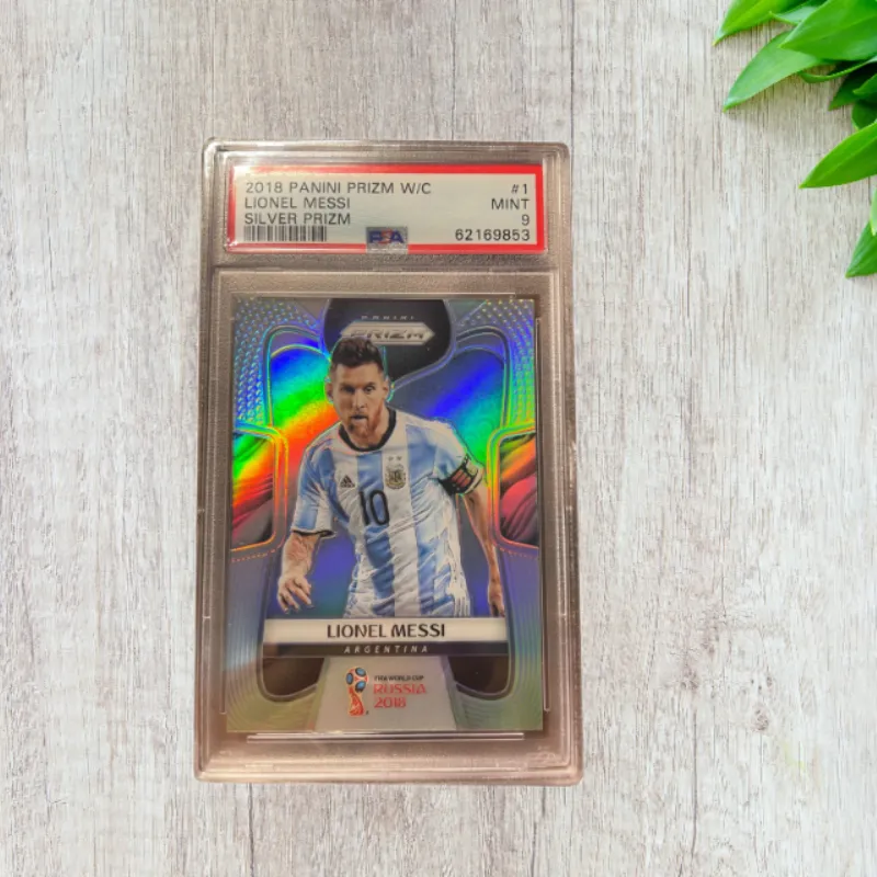 PANINI Messi PSA9 PRIZM Silver 2018 World Cup Lionel Messi Leo Messi Graded Cards 1 Pc-2