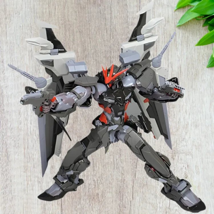 BANDAI HIRM 1/100 Pitch Black Devastator Confusion Gundam 18cm Hobby Model-1