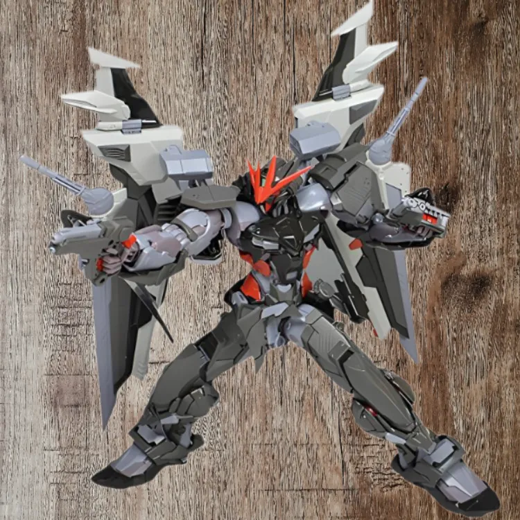BANDAI HIRM 1/100 Pitch Black Devastator Confusion Gundam 18cm Hobby Model-2