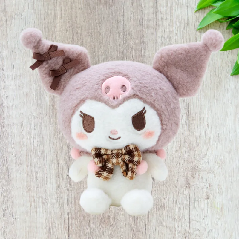Sanrio Kuromi Mocha Plaid Collection Dolls Plush Doll 21cm Height-3
