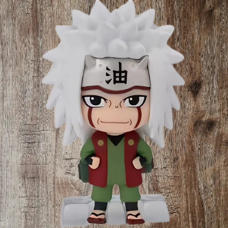 BANDAI Jiraiya Limited Naruto Shippuden Figure Print Smiley Face Chibi Figures-3