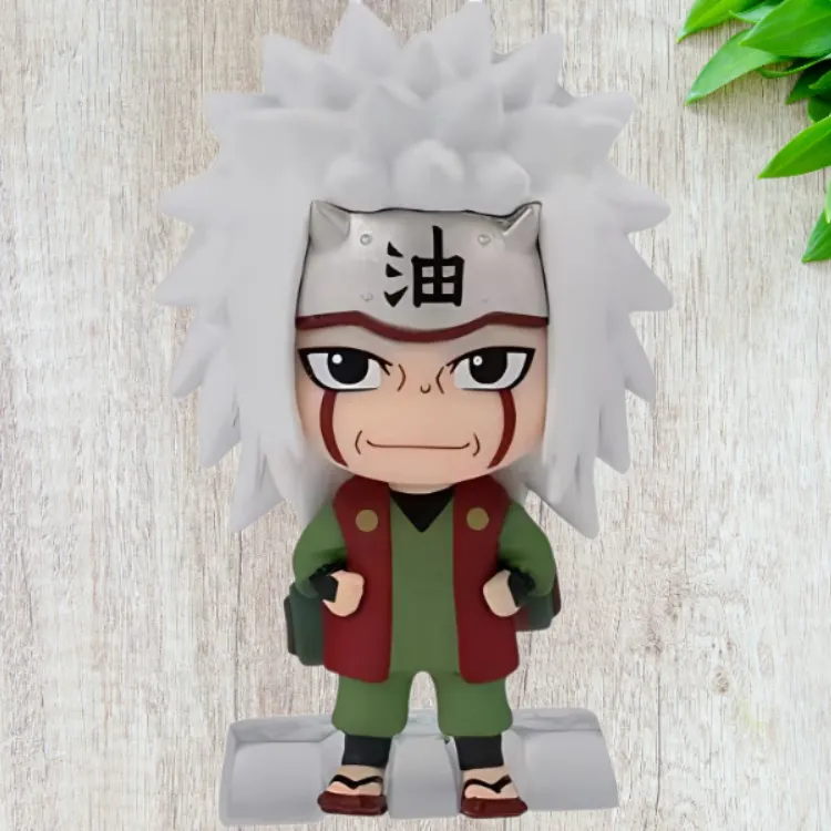 BANDAI Jiraiya Limited Naruto Shippuden Figure Print Smiley Face Chibi Figures-2