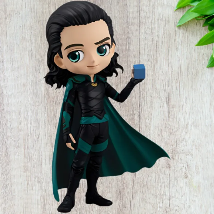 BANPRESTO Qposket MARVEL Collection Loki Chibi Figures-1