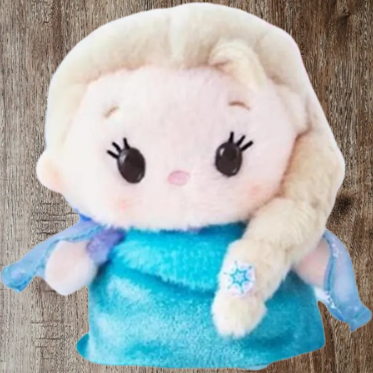 Disney Frozen Series Elsa 10th Anniversary Limited Edition Bean Shaped Eyes Dolls Plush Doll-2