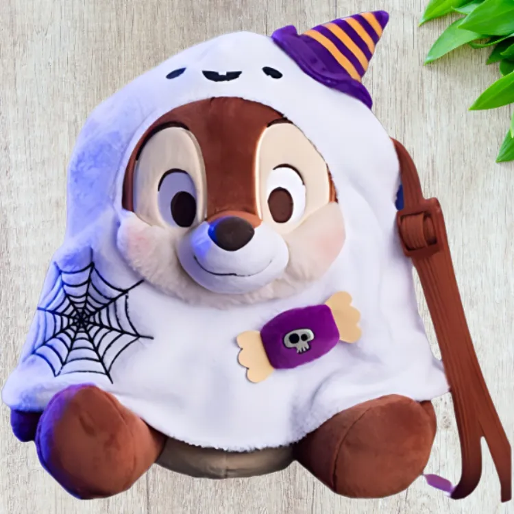 Disney 2022 Halloween Chip Mickey Mouse And Friends Collection, Little Ghost Dolls Plush Doll Small Size Tall-1