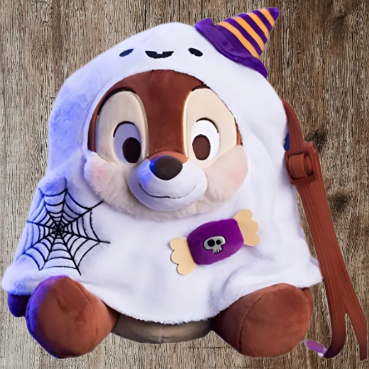 Disney 2022 Halloween Chip Mickey Mouse And Friends Collection, Little Ghost Dolls Plush Doll Small Size Tall-2