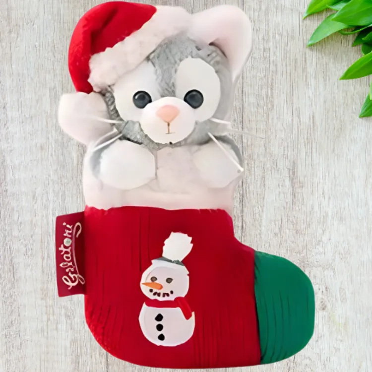 Disney Winter Day, Tony Kitten Gray Dolls Plush Doll Small Size Tall-1