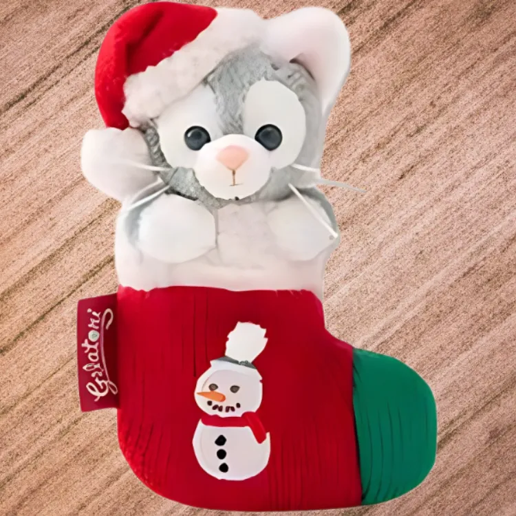 Disney Winter Day, Tony Kitten Gray Dolls Plush Doll Small Size Tall-3