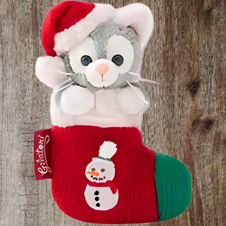 Disney Winter Day, Tony Kitten Gray Dolls Plush Doll Small Size Tall-2