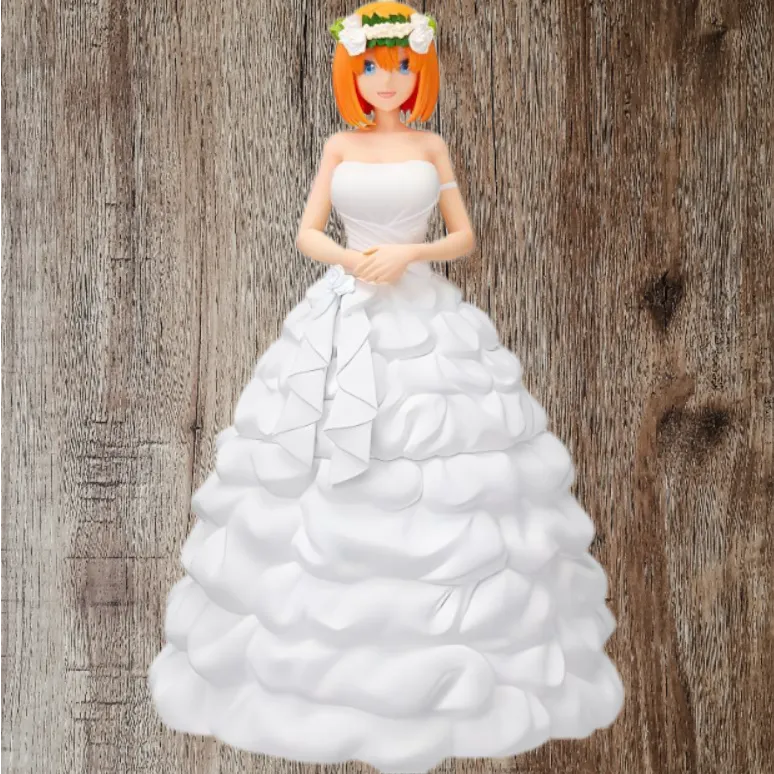 SEGA Yotsuba Nakano The Quintessential Quintuplets Wedding Dress 21cm Bonus Gifts-2