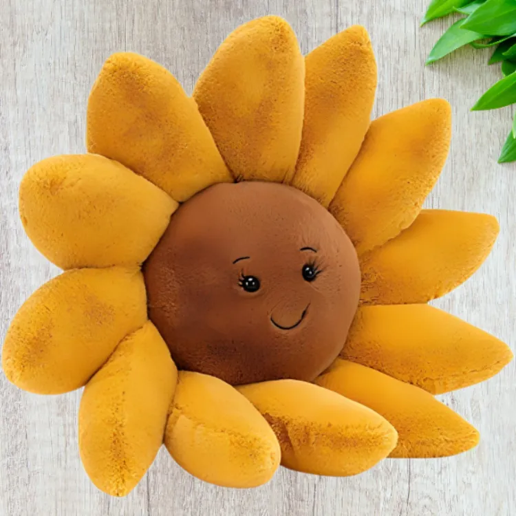 JELLYCAT Plant Series Furler Sunflower Dolls Plush Doll 39cm Height-3
