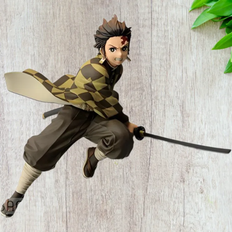 BANPRESTO Kimetsu No Yaiba Vibration Stars Tanjiro Kamado Version A Figure Brown-2