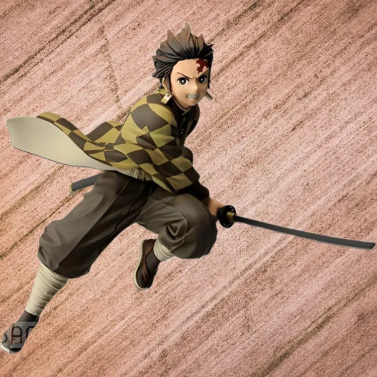 BANPRESTO Kimetsu No Yaiba Vibration Stars Tanjiro Kamado Version A Figure Brown-4
