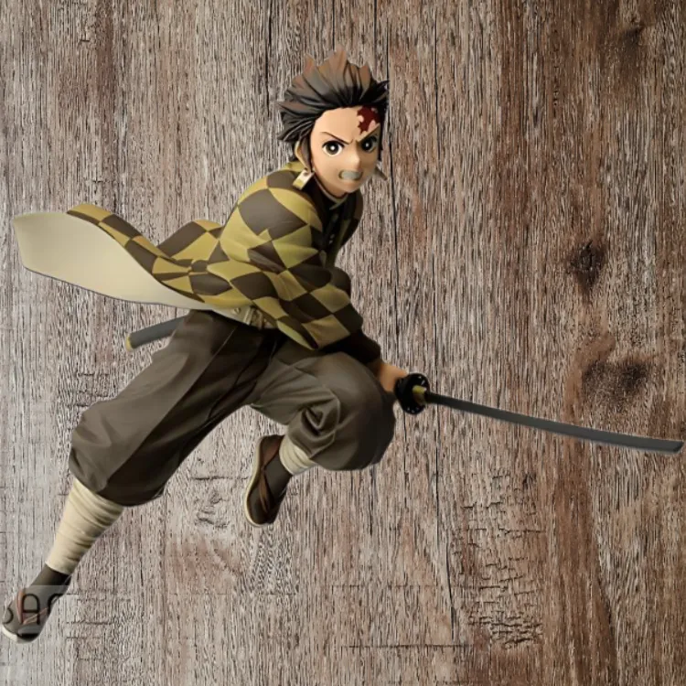 BANPRESTO Kimetsu No Yaiba Vibration Stars Tanjiro Kamado Version A Figure Brown-3