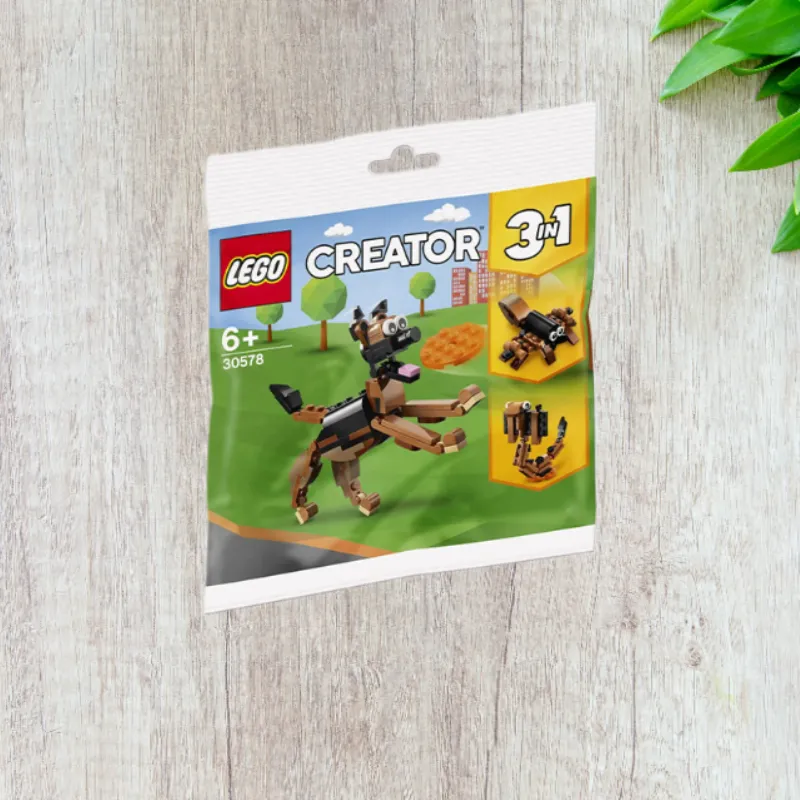 LEGO German Shepherd, Puzzle Bag Building Blocks 0 300pcs 30578-2
