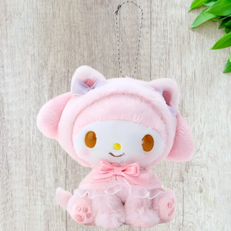 Sanrio Meow Healing Collection My Melody 11 Dolls Plush Pendant 11.5cm Height-3