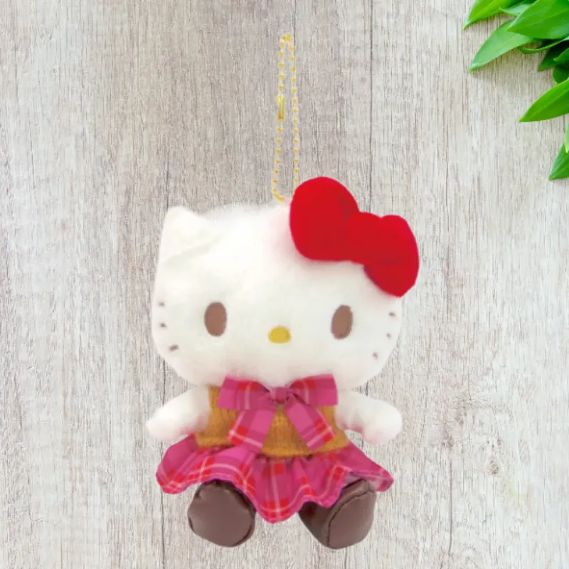 Sanrio Hello Kitty Vintage Uniform Dolls Plush Pendant Small Size Tall-1