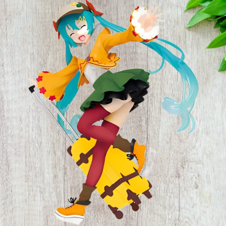 TAITO Hatsune Miku Vocaloid Fall Outfit Ver. Repainted Figure 18cm Bonus Gifts-3