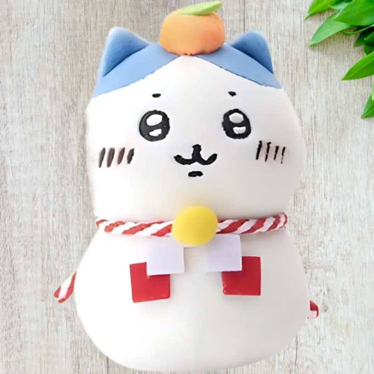 Chiikawa Hachiware Cake Shape Dolls Plush Doll Small Size Tall-2