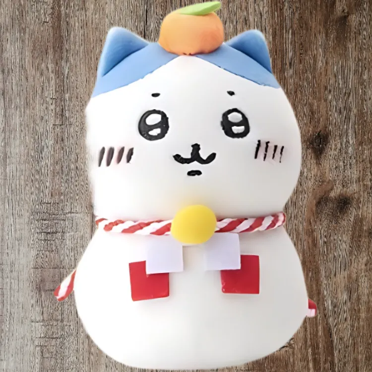 Chiikawa Hachiware Cake Shape Dolls Plush Doll Small Size Tall-3