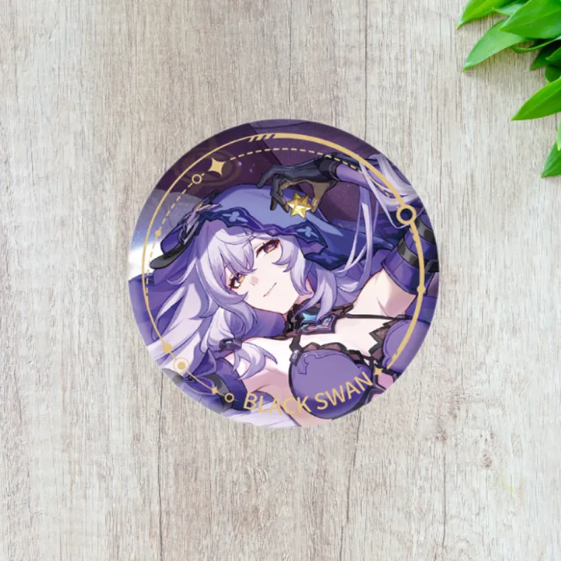 MIHOYO Honkai, Star Rail, Black Swan, Illustrated Collection Tinplate, Void Journey Badges-3