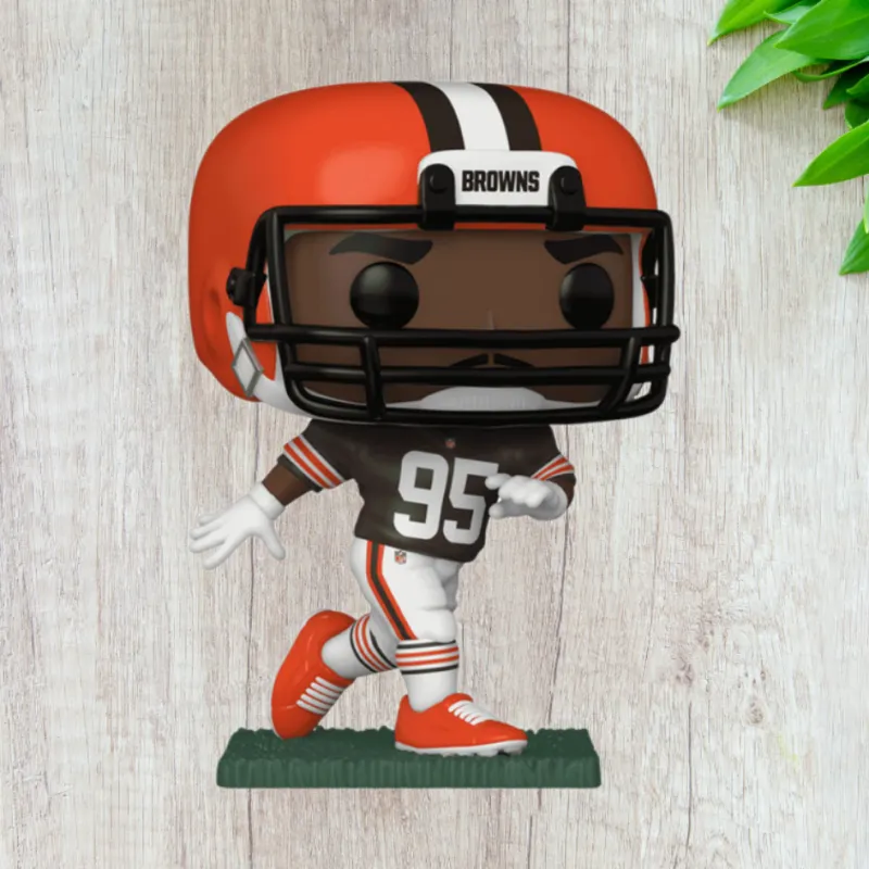 Funko NFL Myles Garrett Home Jersey Version Chibi Figures-3
