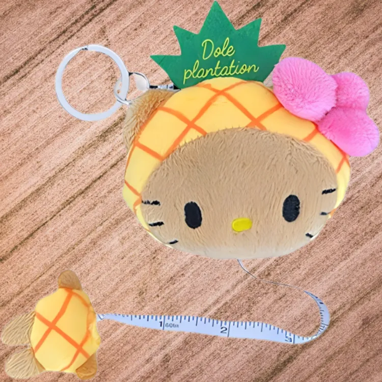 Sanrio Hello Kitty Hello Kitty Hawaii Collection, Pineapple Garden Limited, Ruler Dolls Plush Doll Small Size Tall-3