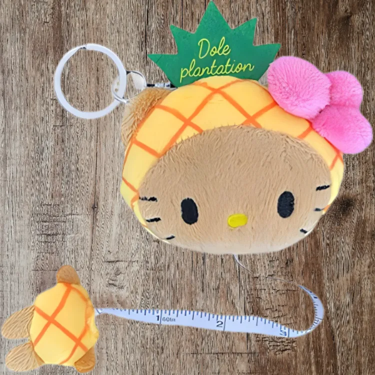 Sanrio Hello Kitty Hello Kitty Hawaii Collection, Pineapple Garden Limited, Ruler Dolls Plush Doll Small Size Tall-2