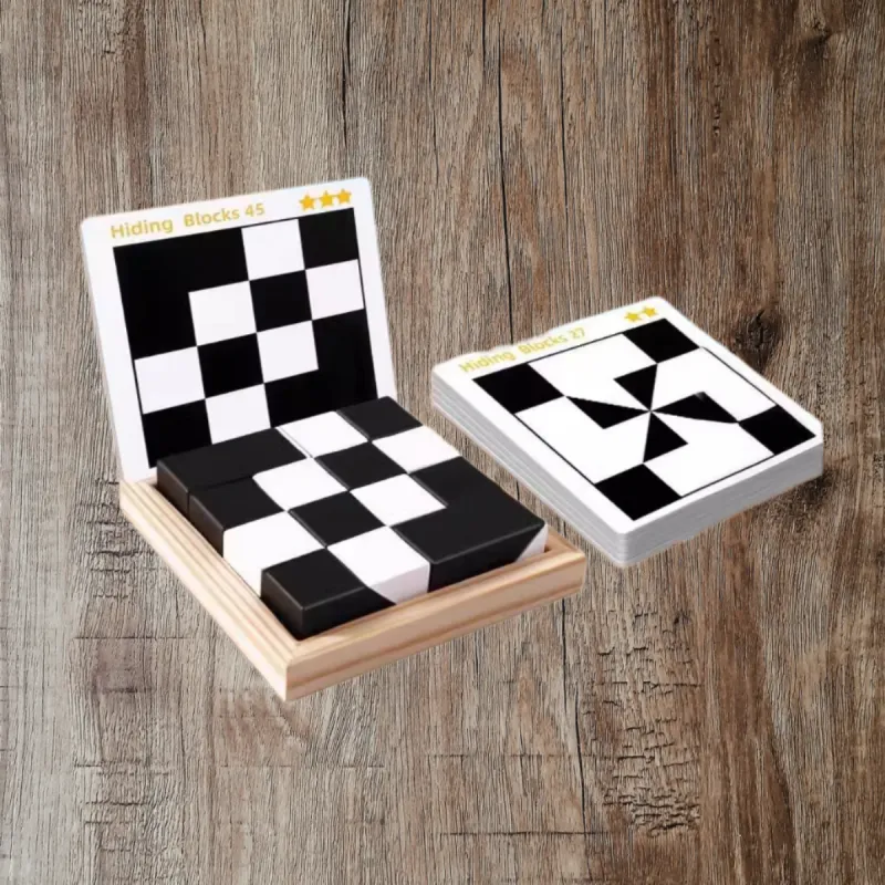 Lezhi By Me Logical Thinking Enlightenment Hidden Building Blocks Puzzle Board Games-4