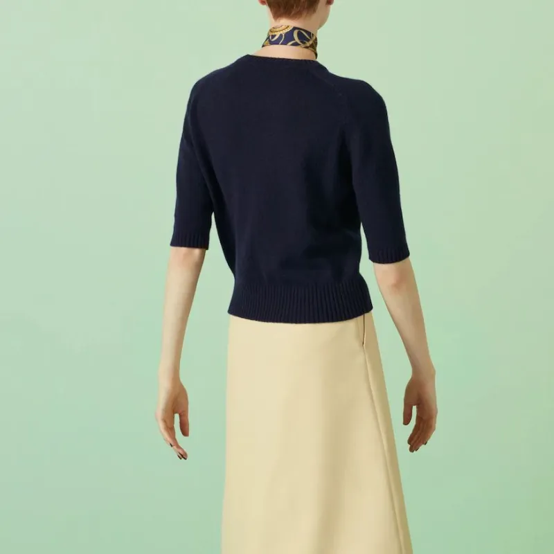 GUCCI Sweaters Women's Navy-2
