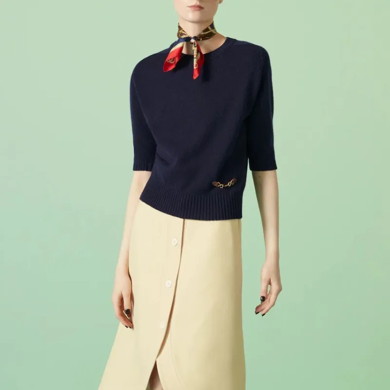 GUCCI Sweaters Women's Navy-1