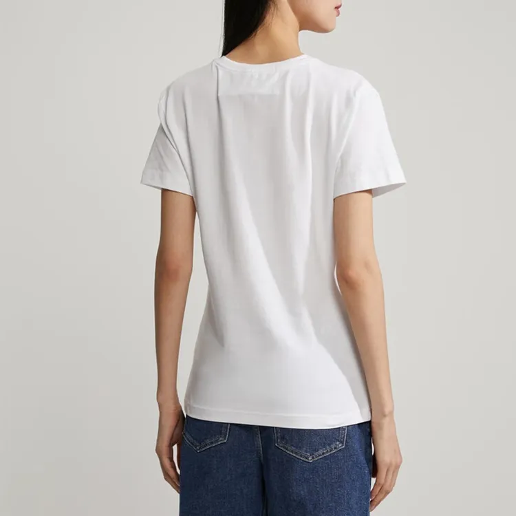 Calvin Klein T Shirts Women's Moon White Light-2