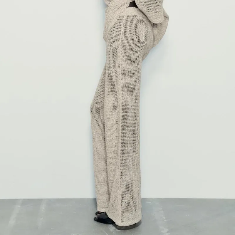 ZARA Casual Pants Women's White-4