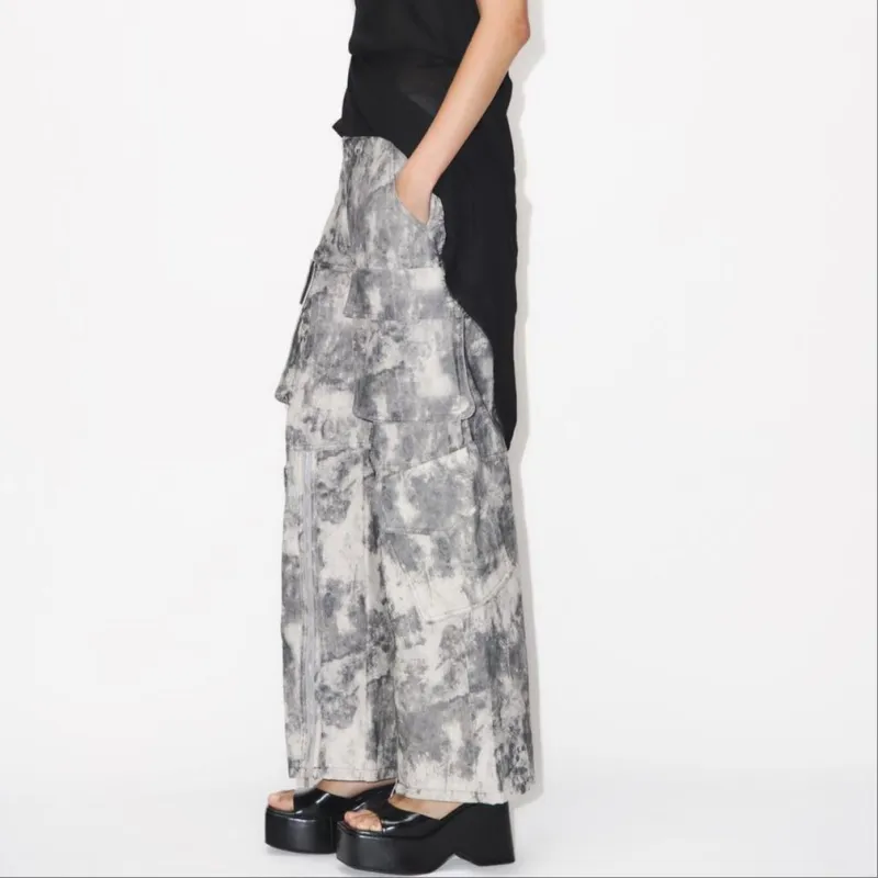 ZARA Cargo Pants Women's Gray-4