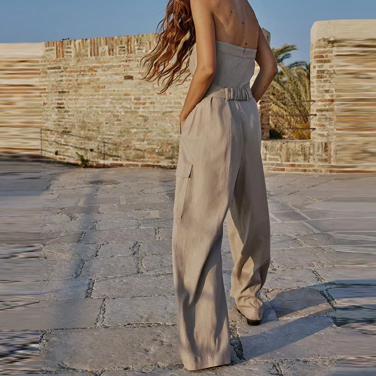 ZARA Jumpsuits Women's Brown-2