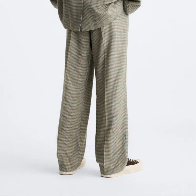 ZARA Suit Trousers Men Tan-3