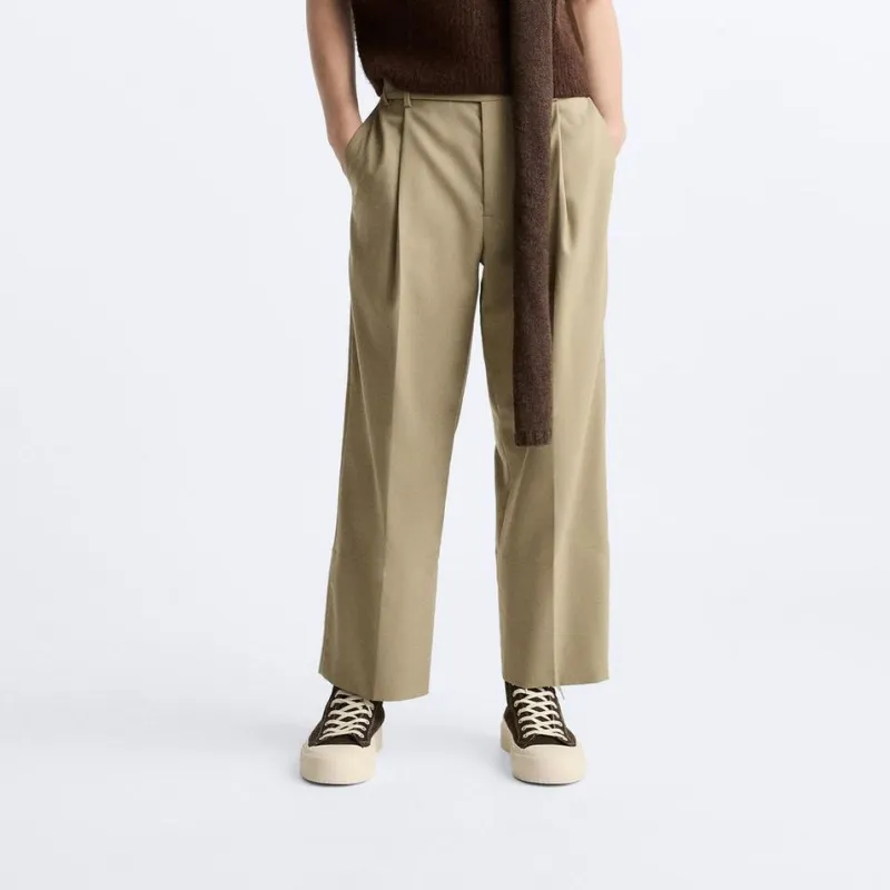 ZARA Casual Pants Men Tan-3