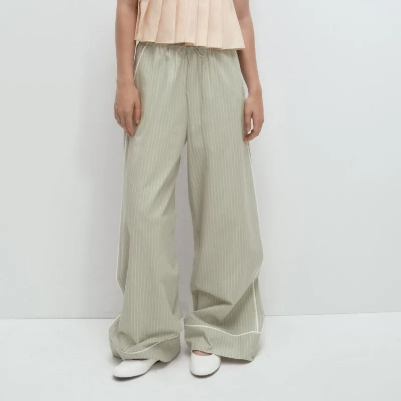 ZARA Casual Pants Women's Light Green-2