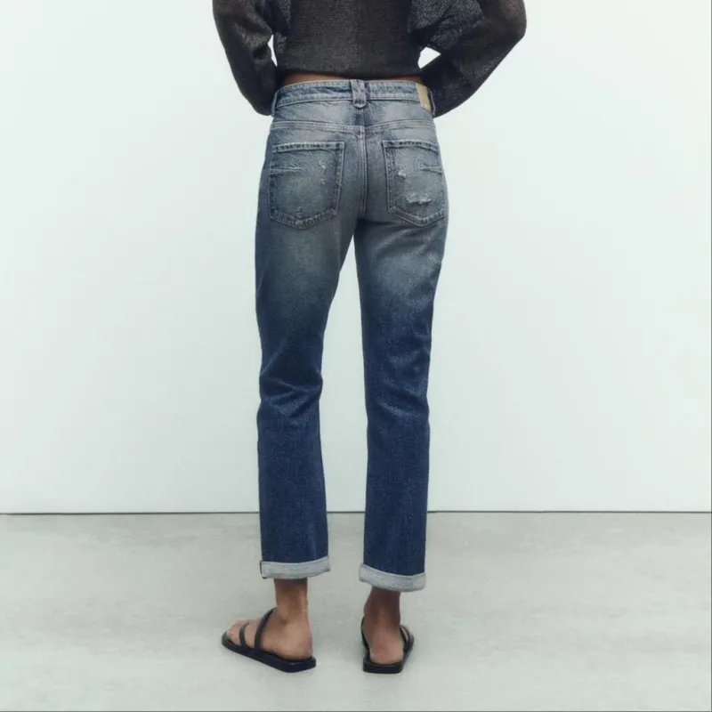 ZARA Jeans Women's Medium Blue-3
