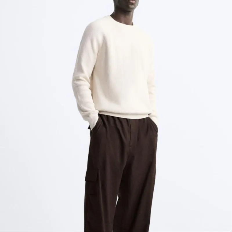 ZARA Knitwear Men Nude-2