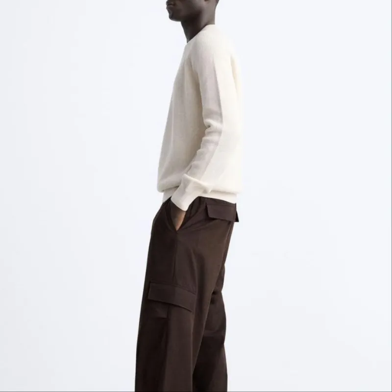 ZARA Knitwear Men Nude-4