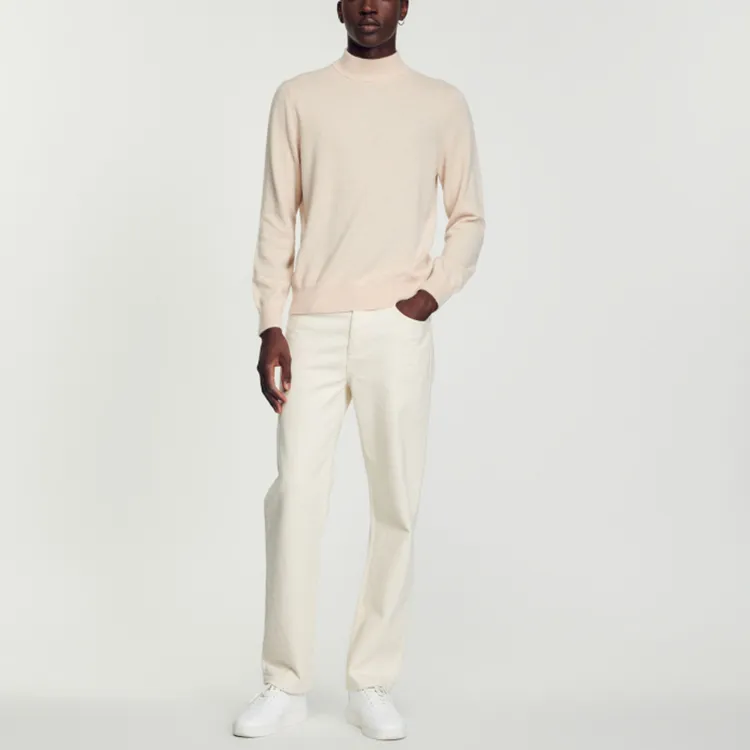 Sandro Cashmere Sweater Men's Milk White-1