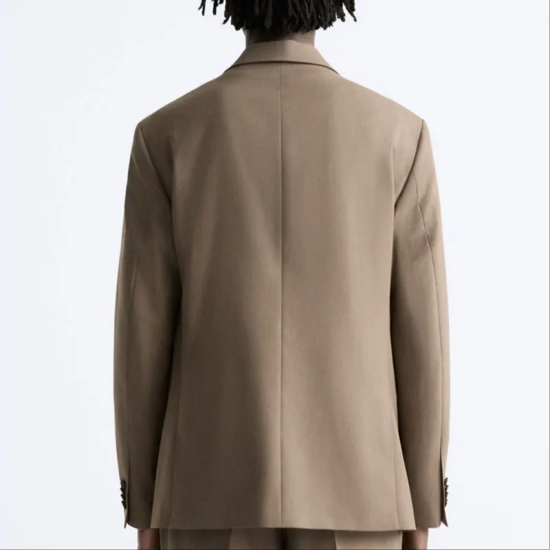 ZARA Business Suits Men Brown-2