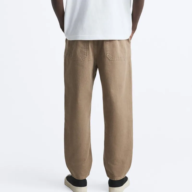 ZARA Jeans Men Yellow-4